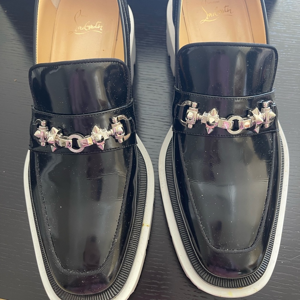 CHRISTIAN LOUBOUTIN CHUNKY ROCK SOLE LOAFERS💝HP - Picture 2 of 6